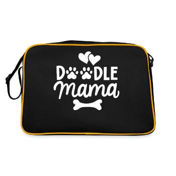 Labradoodle mom missus - Sac Retro - noir/or - Dos