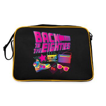 Cadeau de fête de costume des années 80 - Sac Retro - noir/or - Dos