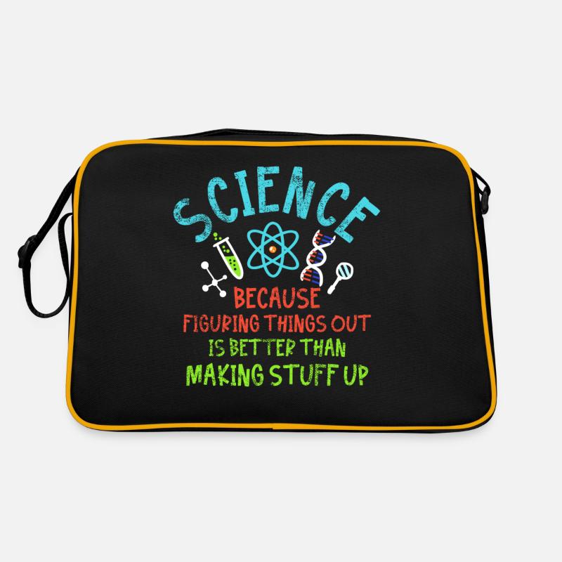 Wissenschaft Science Retro Tasche