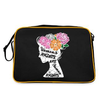 Women's rights are human rights - Retro Bag - black/gold - Back