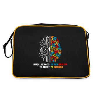 Intelligence is the ability to adept to changes Kl - Retro Bag - black/gold - Back