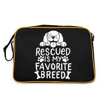 Refuge pour animaux association de protection des animaux sauvetage d'animaux - Sac Retro - noir/or - Dos