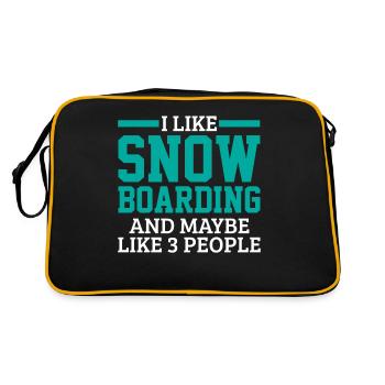 Snowboard snowboarder snowboard - Sac Retro - noir/or - Dos