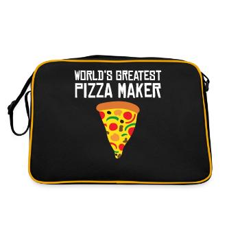 Best pizza maker - Retro Bag - black/gold - Back