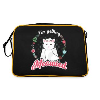 Je suis amoureux des chats Meowied - Sac Retro - noir/or - Dos