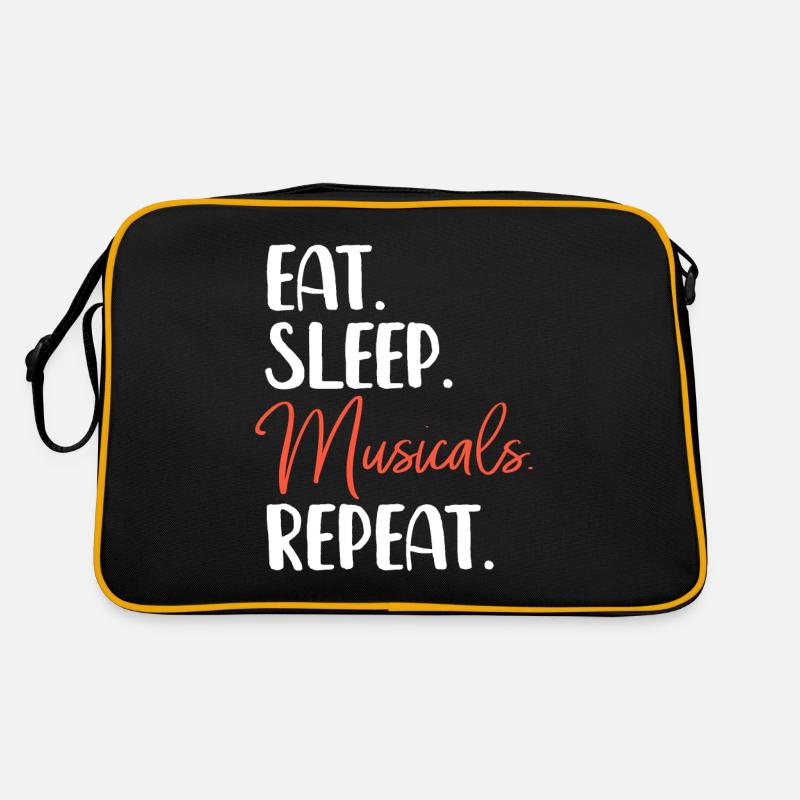 Musical - Retro Tasche - Schwarz/Gold