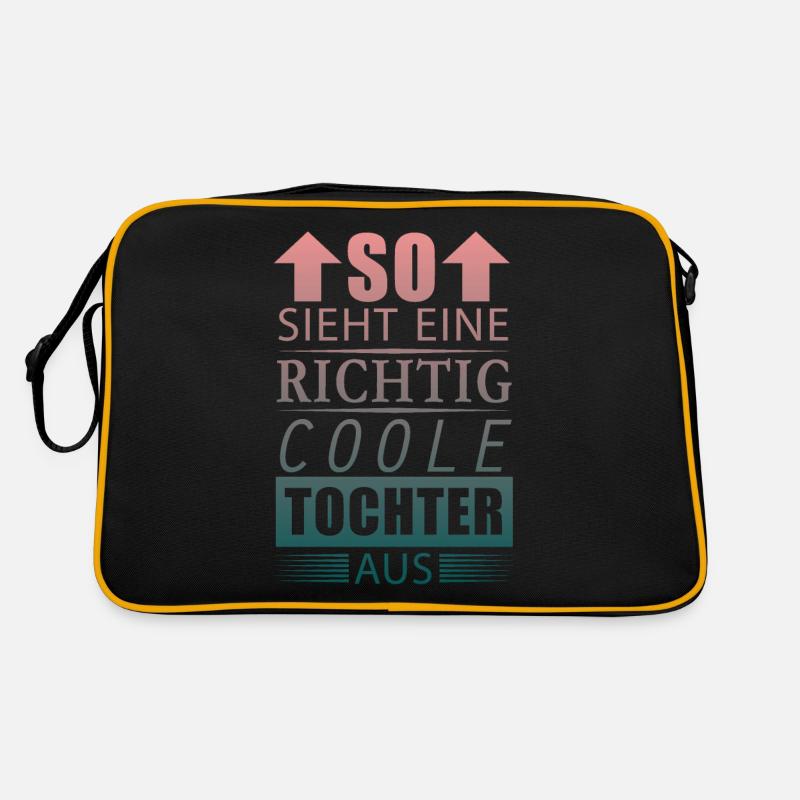 Richtig Coole Tochter Beste Tochter Geschenk Damen Retro Tasche