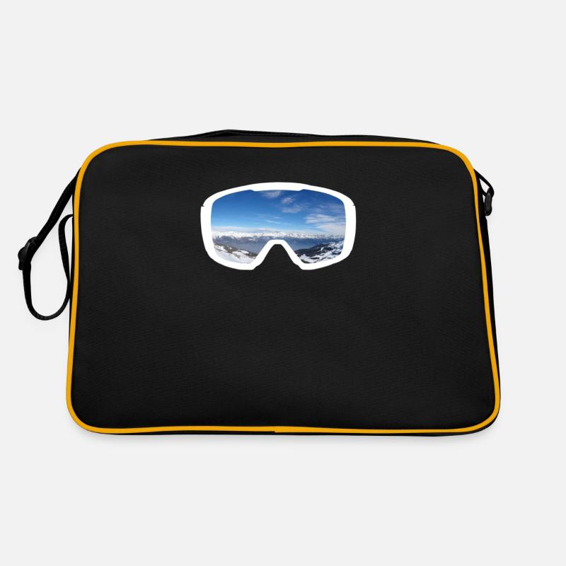 Masques de ski Alp Panorama - Sac Retro - noir/or