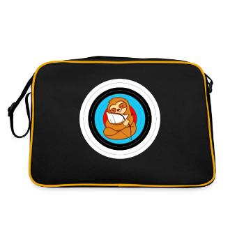 Tir à l'arc drôle - Sac Retro - noir/or - Dos