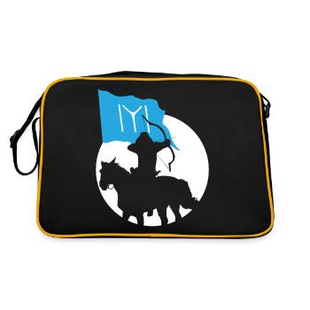 Drapeau Osman Kurulus Ertugrul Bey Kayi Amant ottoman - Sac Retro - noir/or - Dos