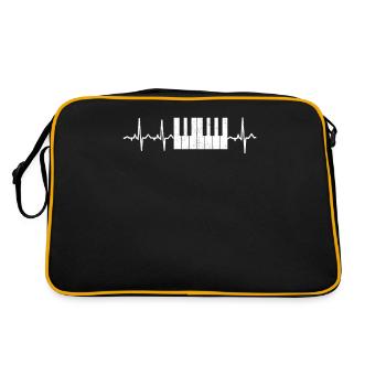 Battement de coeur de piano - Sac Retro - noir/or - Dos