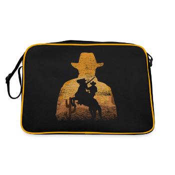 Chapeau de cowboy cowboy - Sac Retro - noir/or - Dos