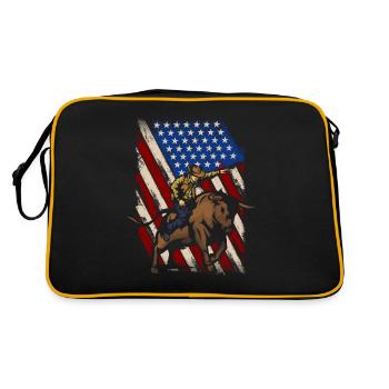Cowboy America - Sac Retro - noir/or - Dos