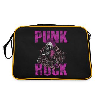 Punk punk rocker skull punk punk music - Retro Bag - black/gold - Back