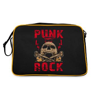 Punk punk rocker skull punk punk music - Retro Bag - black/gold - Back