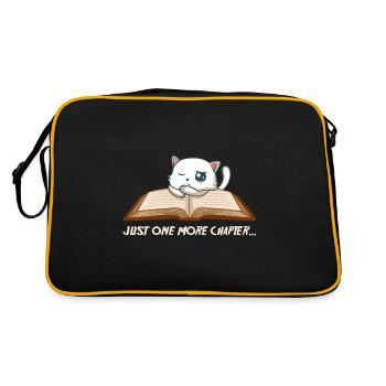 Just one more chapter Nerd und Bookish Gift - Retro Tasche - Schwarz/Gold - Hinten