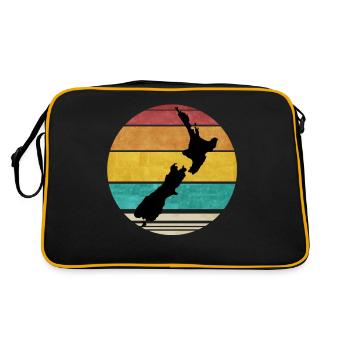 Conception Carte Rétro Nouvelle Zélande Vintage Nouvelle Zélande - Sac Retro - noir/or - Dos