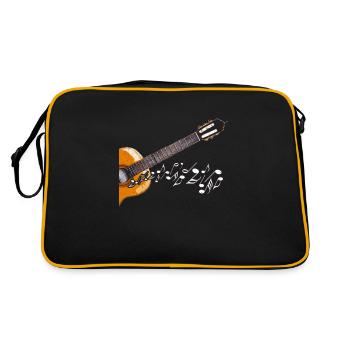 Guitare guitare musique - Sac Retro - noir/or - Dos