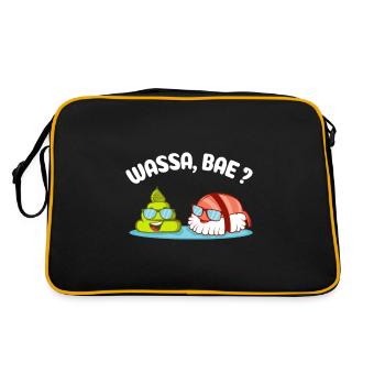 Wassa, bae? Couples and foodie gift - Retro Bag - black/gold - Back