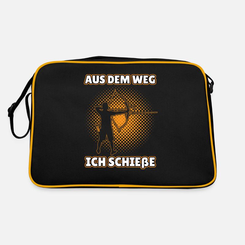 Ich Schieße ! Bogenschießen Retro Tasche