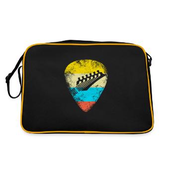 Médiator guitare vintage - Sac Retro - noir/or - Dos
