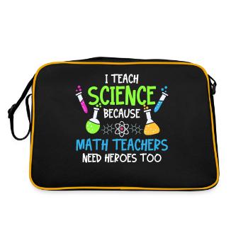Professeur de physique chimie - Sac Retro - noir/or - Dos