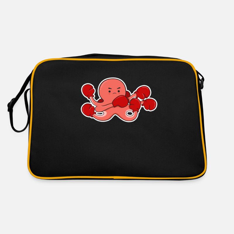 Boxing boxing octopus octopus martial arts Retro Bag