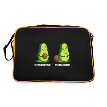 Before Bathroom - After Bathroom Vegetarian Gift - Retro Bag - black/gold - Back