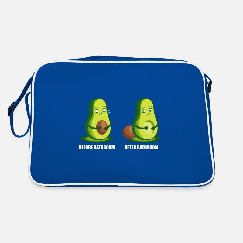 Before Bathroom - After Bathroom Vegetarier Gift Retro Tasche