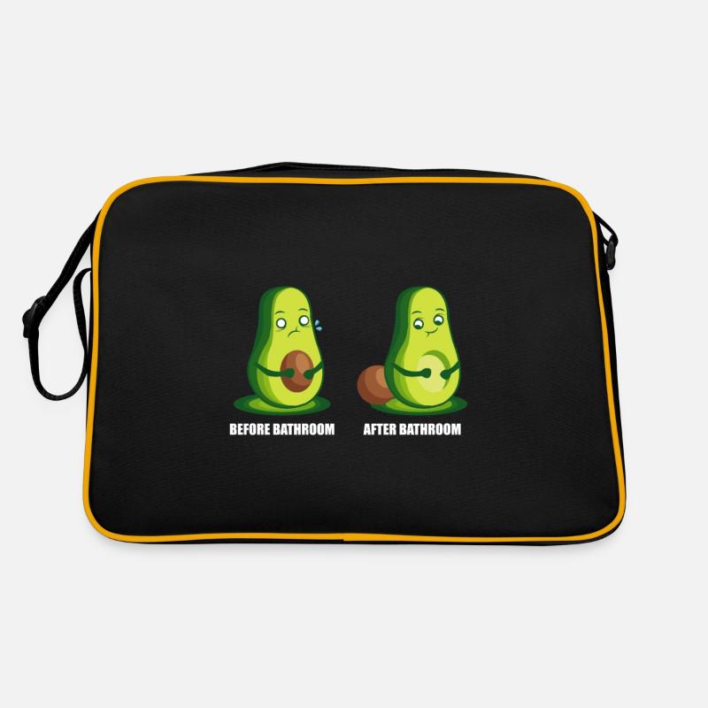 Before Bathroom - After Bathroom Vegetarian Gift Retro Bag