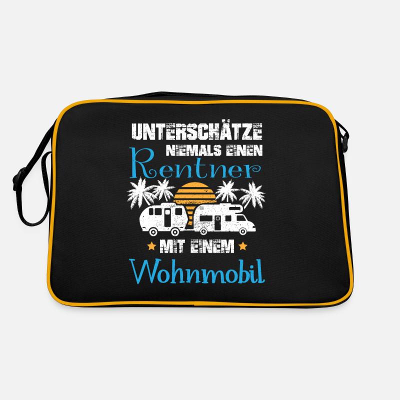 Wohnmobil Rentner Camper Wohnwagen Womo Camping Retro Tasche