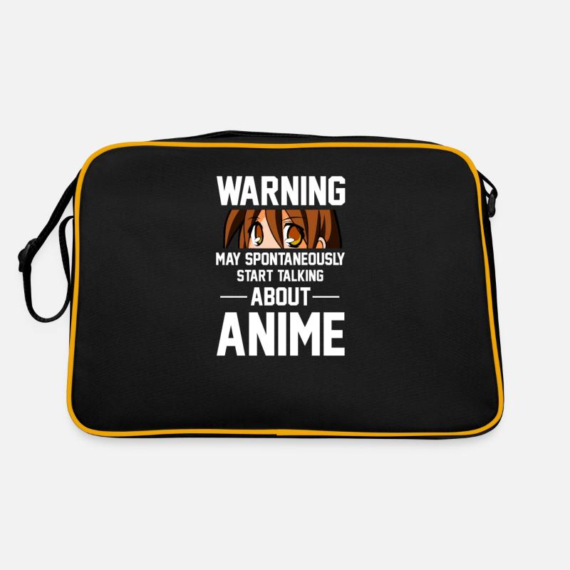 Anime - Retro Tasche - Schwarz/Gold