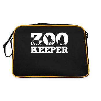 Zoo keeper animal keeper zoologist - Sac Retro - noir/or - Dos