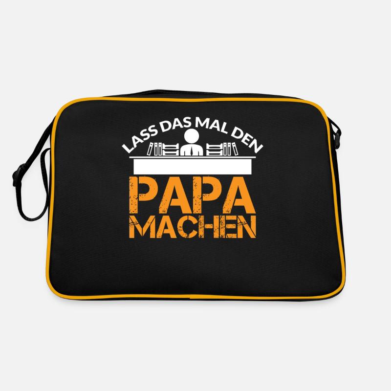 LASS DAS MAL DEN PAPA MACHEN Retro Tasche