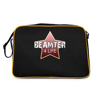 Beamter auf Lebenszeit - Retro Tasche - Schwarz/Gold - Hinten