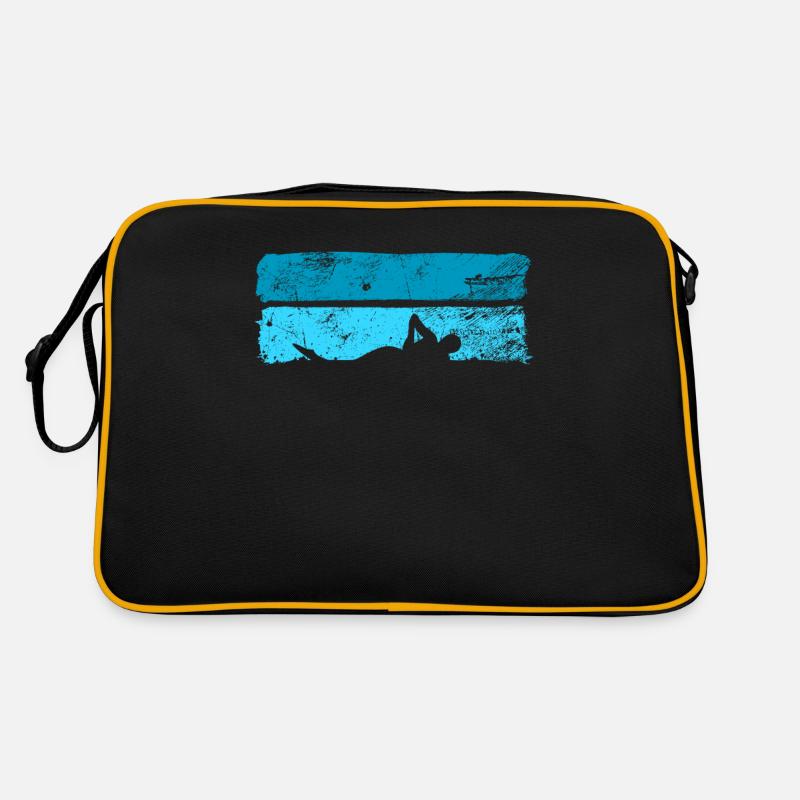 Schwimmen Freiwasser Retro Tasche