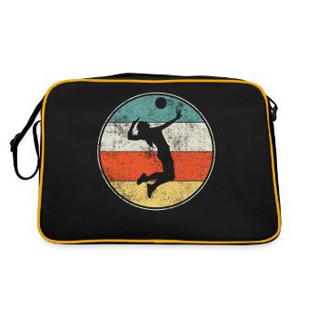 Volleyball rétro vintage - Sac Retro - noir/or - Dos