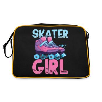 Roller skates roller skating - Retro Bag - black/gold - Back