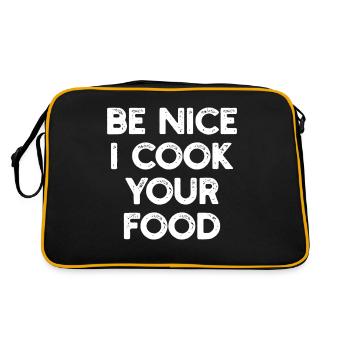 Chef chef cook - Retro Bag - black/gold - Back