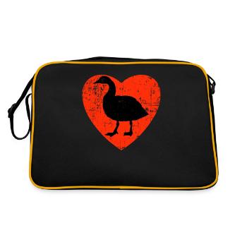 Design Love My Gooses - Sac Retro - noir/or - Dos