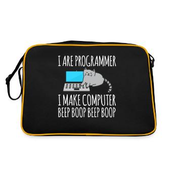 drôle drôle humour amusant rire drôle drôle humour - Sac Retro - noir/or - Dos