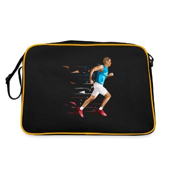 Marathon runner marathon runner marathon run - Retro Bag - black/gold - Back
