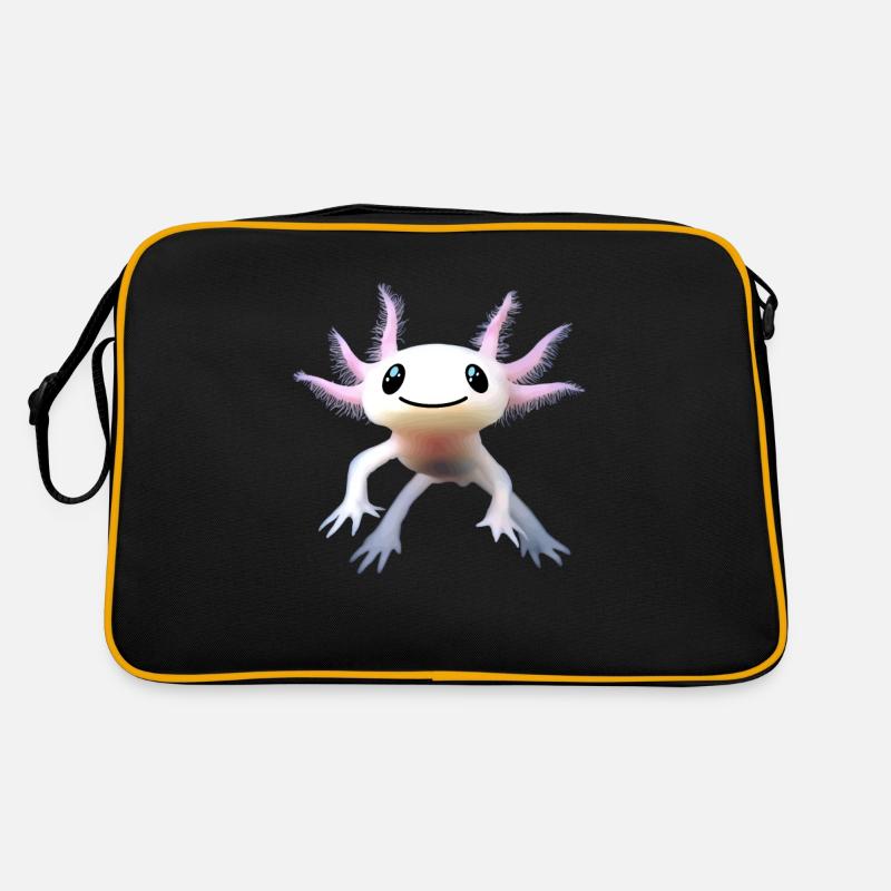 axolotl - Retro Bag - black/gold