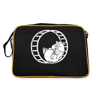 hamster - Retro Bag - black/gold - Back