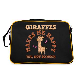 Giraffes Giraffe - Retro Bag - black/gold - Back