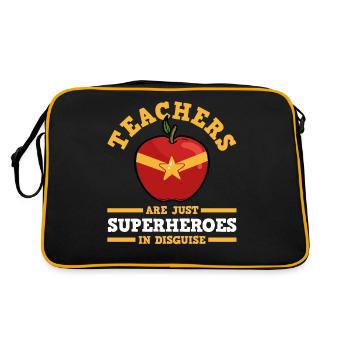Teacher primary school teacher - Retro Bag - black/gold - Back
