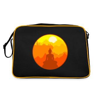 Thaïlande Asie - Sac Retro - noir/or - Dos