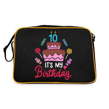 10th birthday - Retro Bag - black/gold - Back