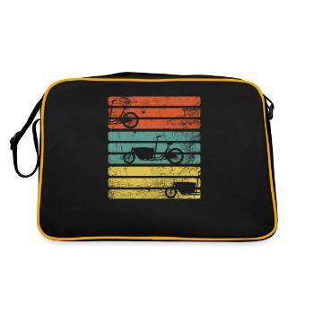 Bicycle courier bike - Retro Bag - black/gold - Back