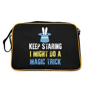 Magician magician rabbit - Retro Bag - black/gold - Back
